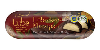 Produktfoto zu Marzipanbrot mit Zartbitterschokolade 50g
