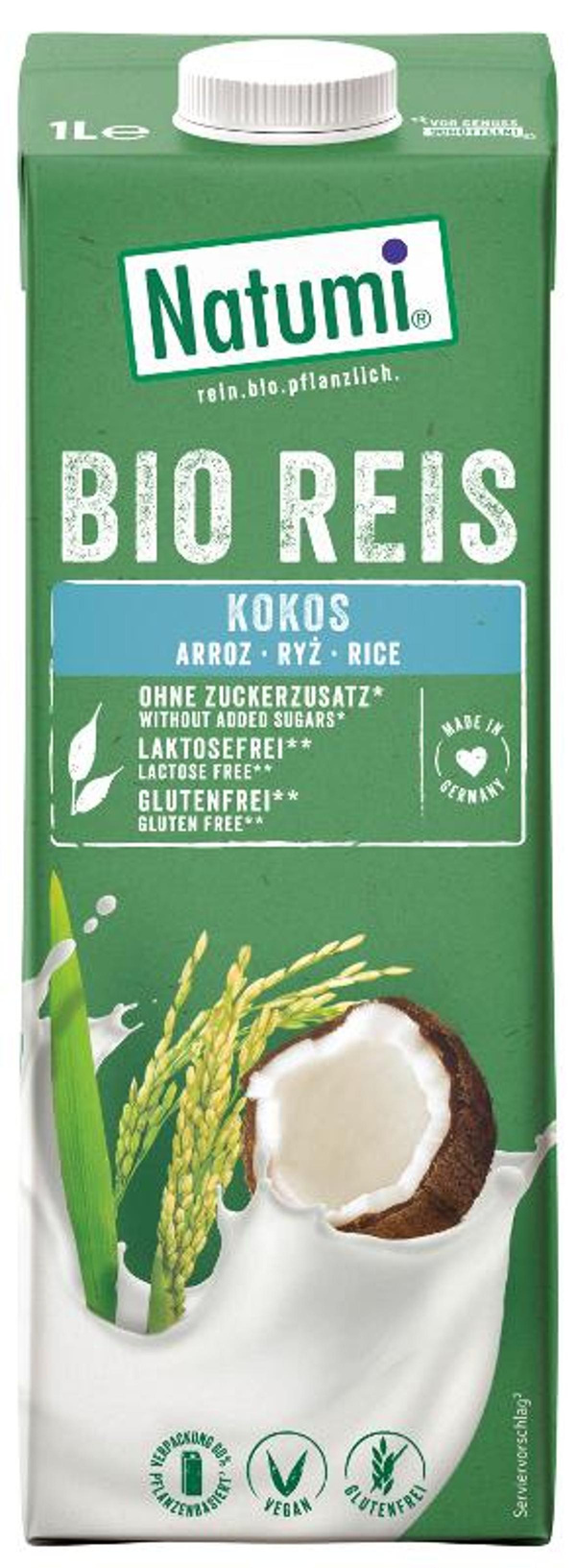 Produktfoto zu Reisdrink Cocos 1l