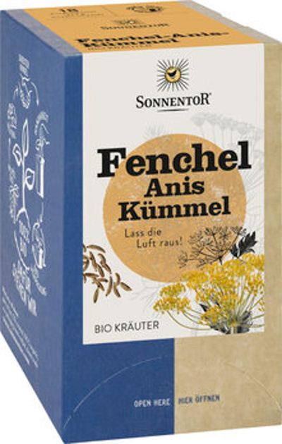 Produktfoto zu Fenchel Anis Kümmel Tee Teebeutel