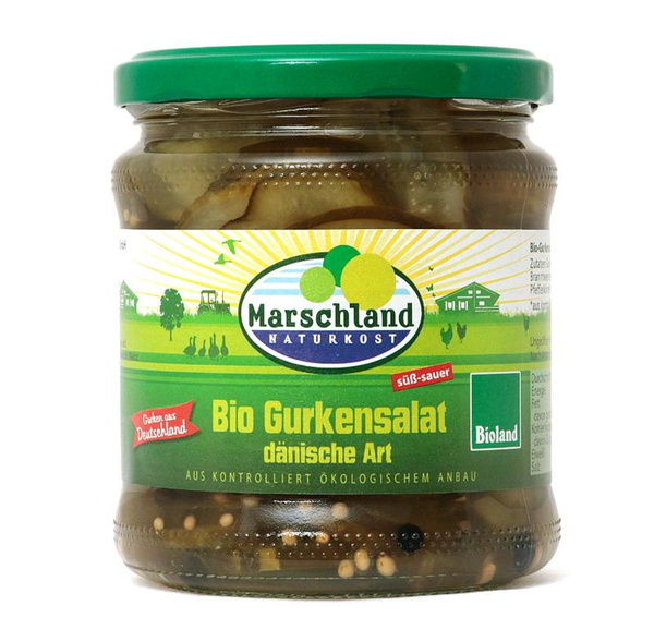 Produktfoto zu Gurkensalat dänische Art, süß-sauer (in Scheiben)