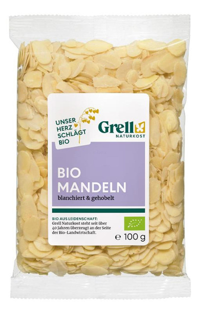 Produktfoto zu Mandeln blanchiert, gehobelt 100g