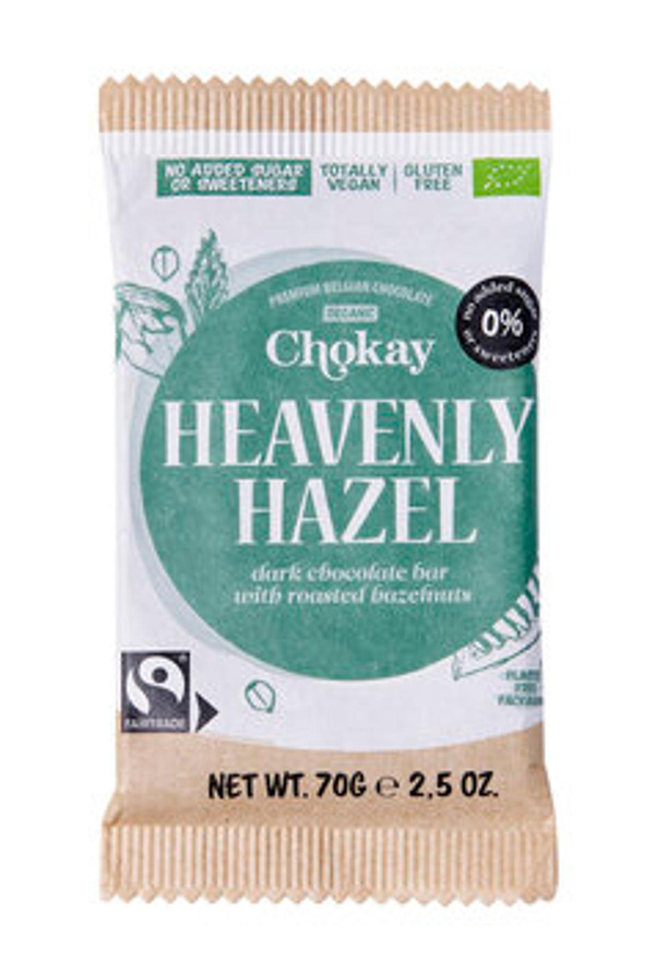 Produktfoto zu Chokay Bar Heavenly Hazel, Zartbitterschokolade