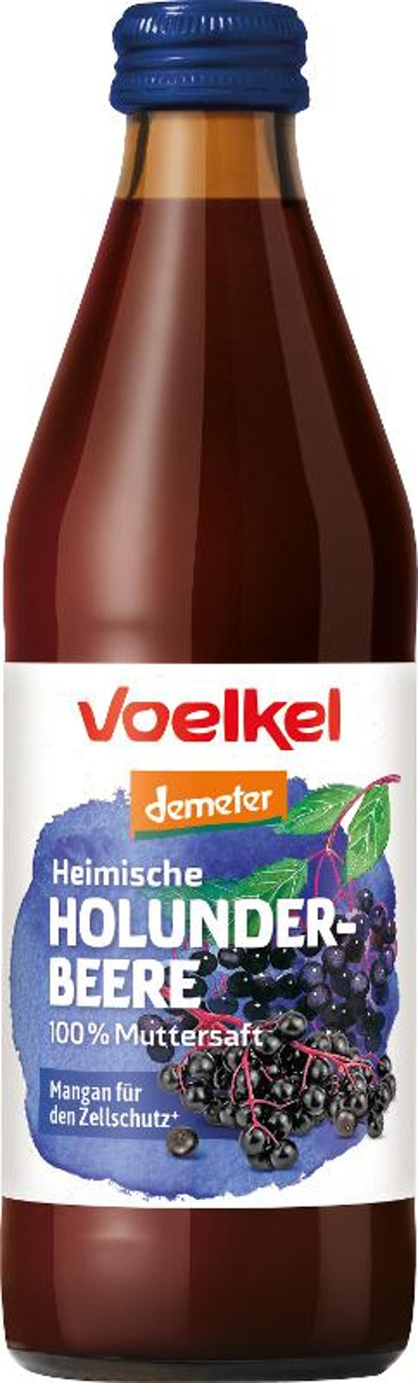Produktfoto zu Heimische Holunderbeere, 100% Muttersaft, Demeter