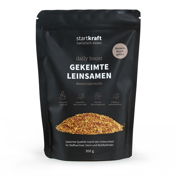 Produktfoto zu Startkraft Leinsamen gekeimt 300g