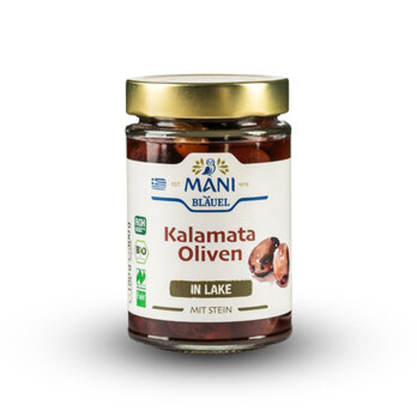 Produktfoto zu Kalamata Oliven in Lake mit Stein