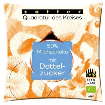 Produktfoto zu Quadratur des Kreises - 50% Milchschoko mit Dattelzucker