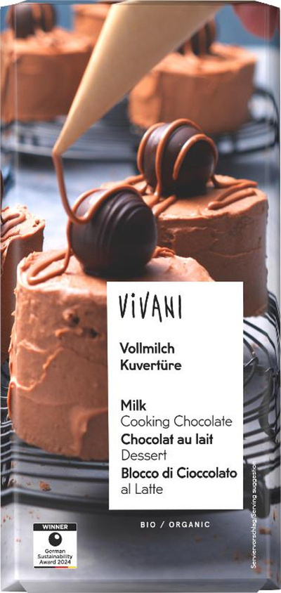 Produktfoto zu Vollmilch Kuvertüre, 200 g