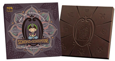 Produktfoto zu Schokolade Schoko Schamane Pur 70%