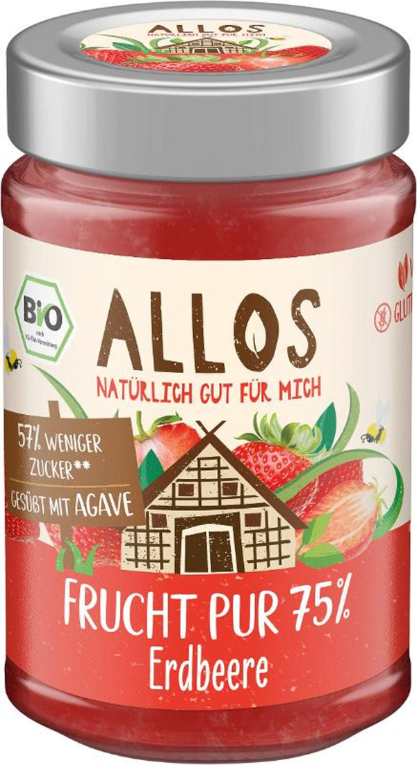 Produktfoto zu Frucht Pur 75% Erdbeere 200g