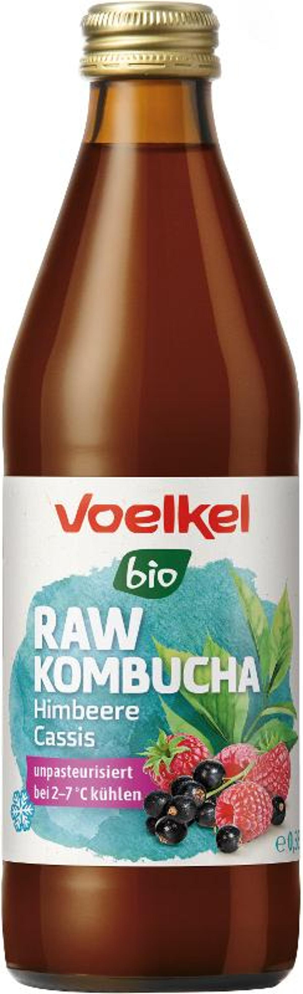 Produktfoto zu RAW Kombucha Himbeere Cassis (kühlpflichtig)
