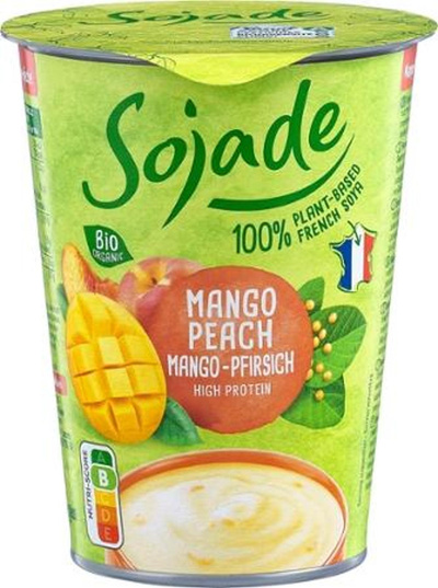 Produktfoto zu Soja Joghurt Mango-Pfirsich 400g