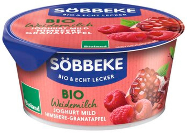 Produktfoto zu Joghurt Pur Bio Himbeer-Granatapfel 3,8% 150g