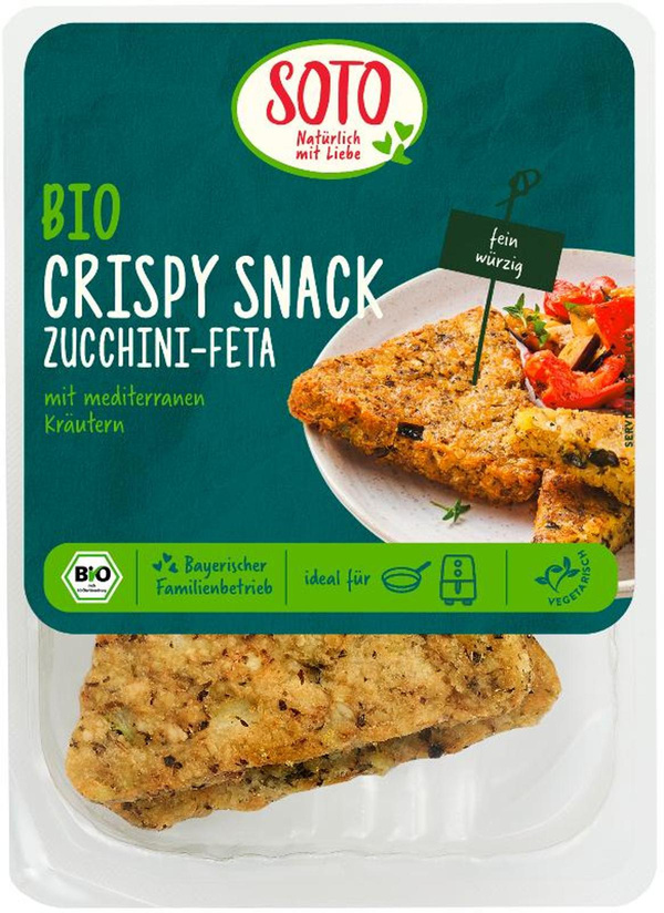 Produktfoto zu Crispy Snack Zucchini-Feta
