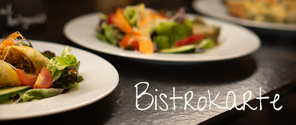 Grünland Bio Bistro Teller angerichtet