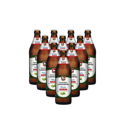 Produktfoto zu Lammsbräu Weiße alkoholfrei 10x 0,5l