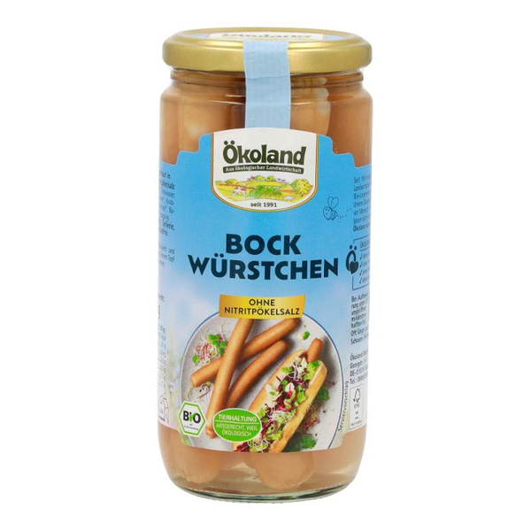 Produktfoto zu Bockwürstchen in Eigenhaut (Glas) 180g