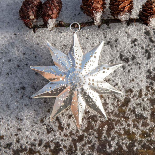 Produktfoto zu Faltstern mit Muster 11cm