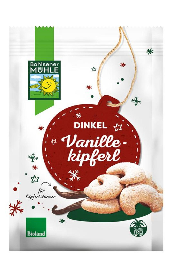 Produktfoto zu Dinkel Vanillekipferl Buttergebäck