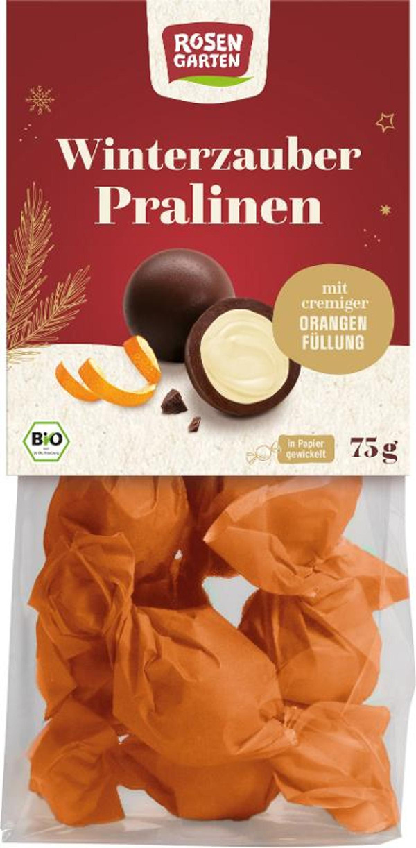 Produktfoto zu Winterzauber Pralinen, mit cremiger Orangenfüllung