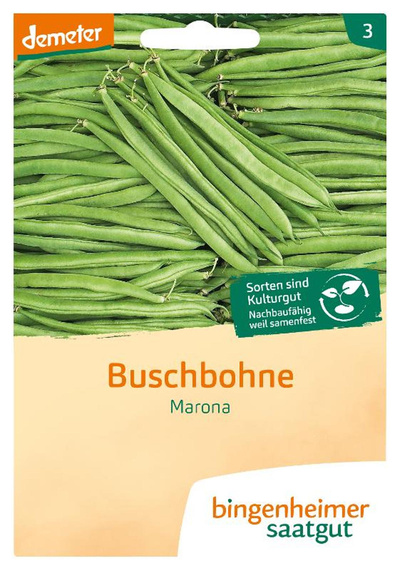 Produktfoto zu Saatgut Buschbohne Marona