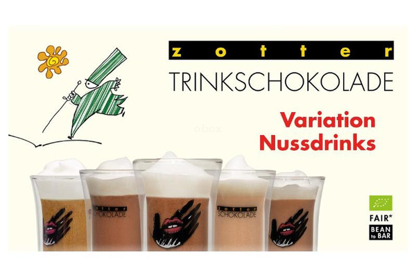 Produktfoto zu Trinkschokolade Nussdrinks von Zotter