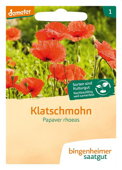 Produktfoto zu Saatgut Klatschmohn