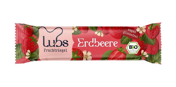 Produktfoto zu Premium Fruchtriegel Erdbeer -glutenfrei- 30g