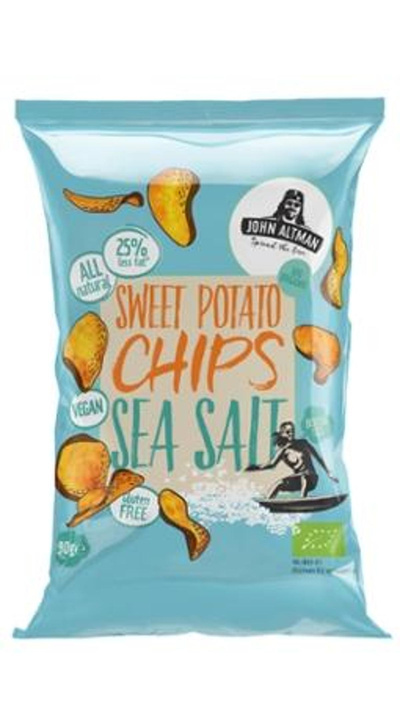 Produktfoto zu Sweet Potato Chips Sea Salt, Süßkartoffelchips