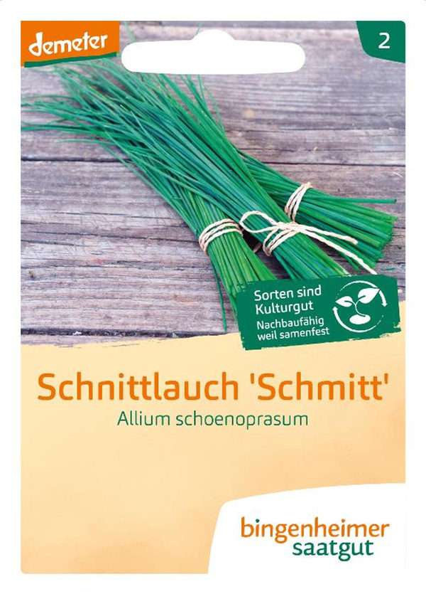 Produktfoto zu Saatgut Schnittlauch mittelgrobröhrig Schmitt, BING