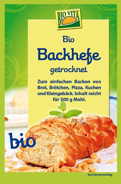 Produktfoto zu Bio-Backhefe getrocknet 9g