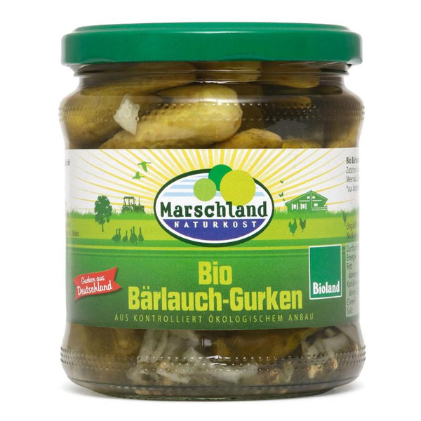 Produktfoto zu Bärlauch-Gürkchen Glas 370ml