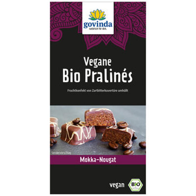 Produktfoto zu Vegane Pralinen Mokka Nougat