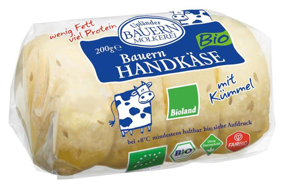 Produktfoto zu Bauernhandkäse mit Kümmel 0%, 200g