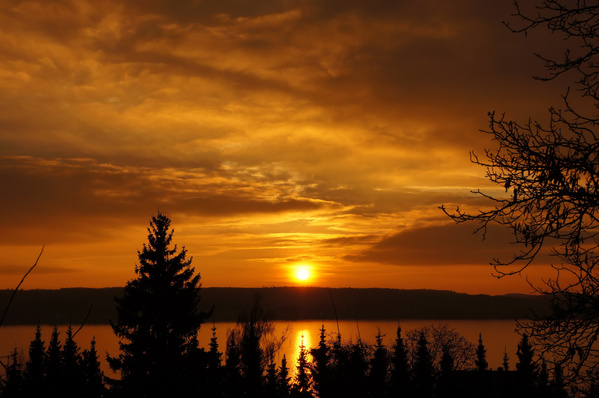 Sonnenuntergang am See