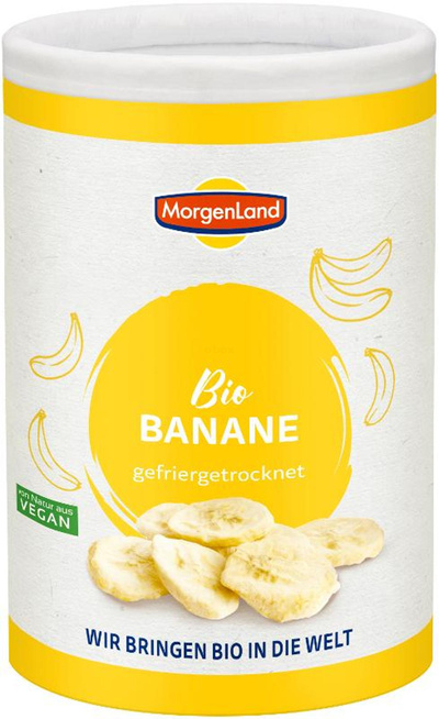 Produktfoto zu Bananen gefriergetrocknet (Papierdose)