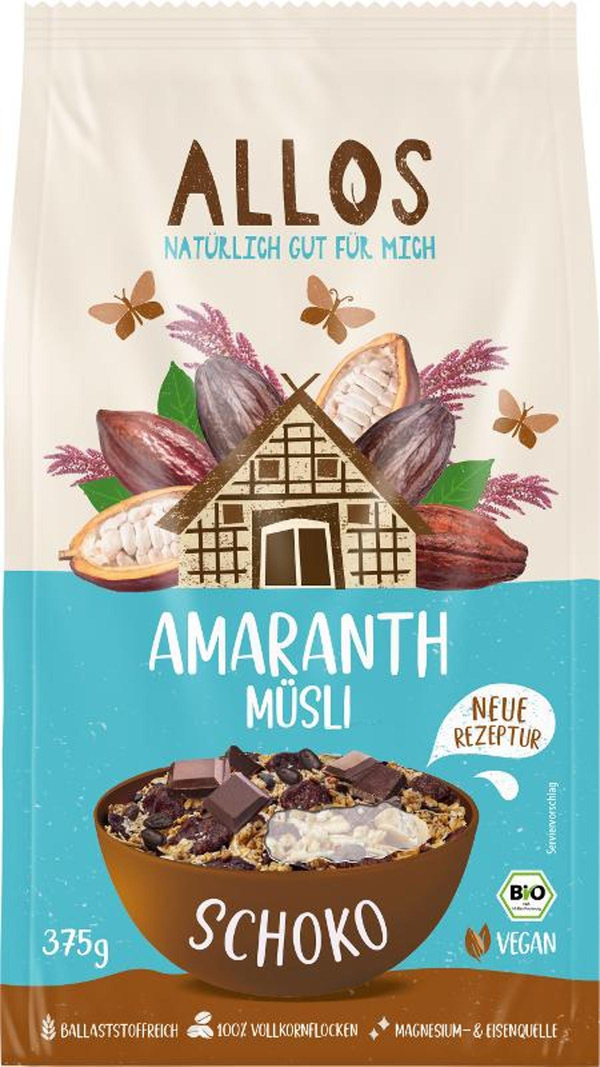 Produktfoto zu Amaranth Schoko Müsli 375g