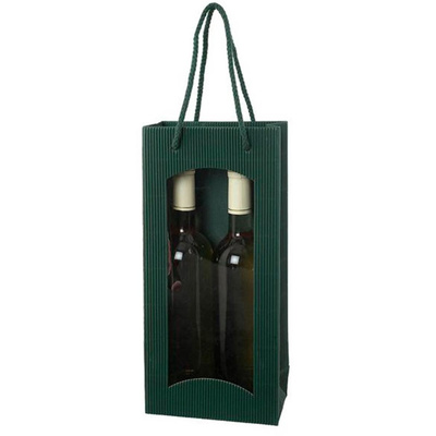 Produktfoto zu Tasche Wein dunkelgrün 2er