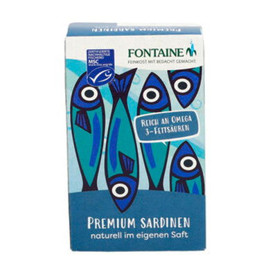 Produktfoto zu Sardinen Premium Natur in eigenen Saft