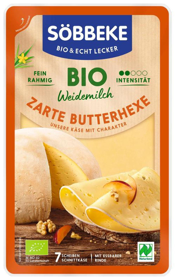 Produktfoto zu Weidemilch Zarte Butterhexe, 50% (Scheiben)