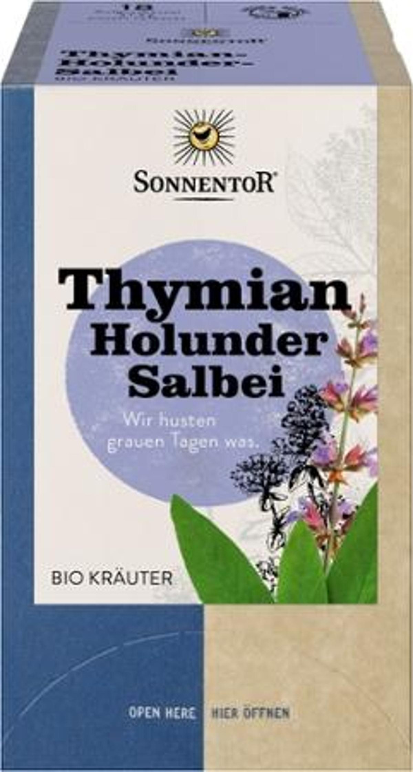 Produktfoto zu Thymian Holunder Salbei Teebeutel