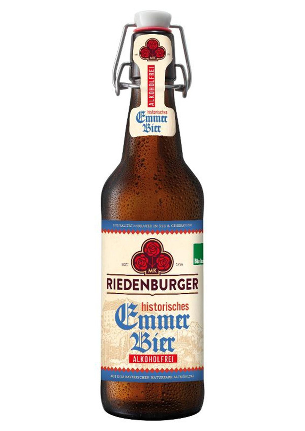 Produktfoto zu Riedenburger Emmerbier, alkoholfrei (Bügelflasche)
