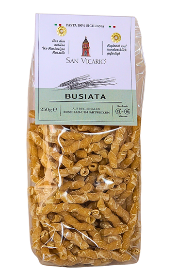 Produktfoto zu Busiata Pasta aus Russello-Ur-Getreide, semola 250g