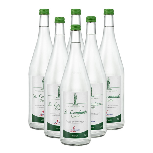 Produktfoto zu St. Leonhard Medium-grün- 6x1L