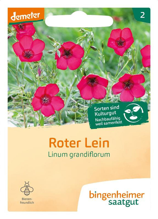 Produktfoto zu Saatgut Roter Lein