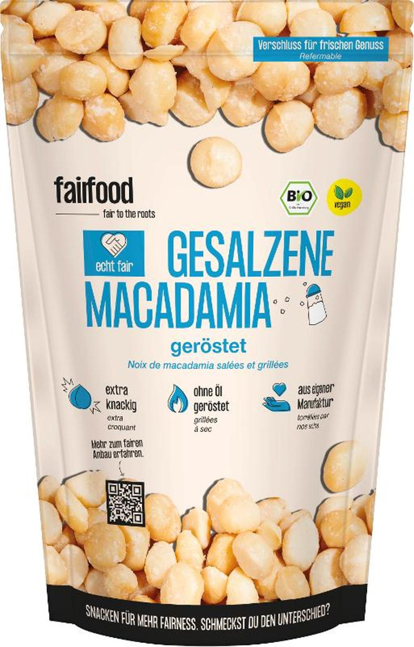 Produktfoto zu Gesalzene Macadamia, geröstet