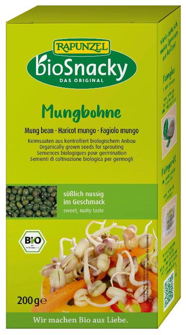 Produktfoto zu Keimsaat Mungbohne bioSnacky