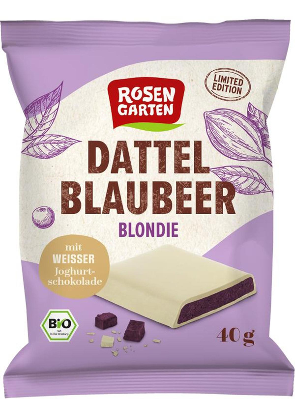 Produktfoto zu Dattel-Blaubeer-Riegel Blondie 40g