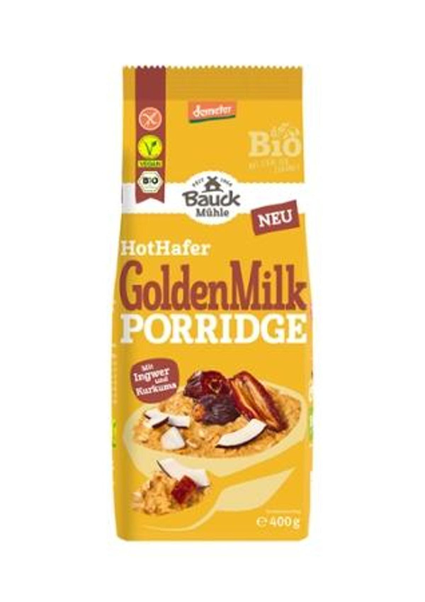 Produktfoto zu Porridge HotHafer Golden Milk, ungesüßt