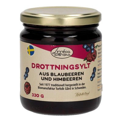 Produktfoto zu Blau & Himbeerkonfitüre, Drottningsylt