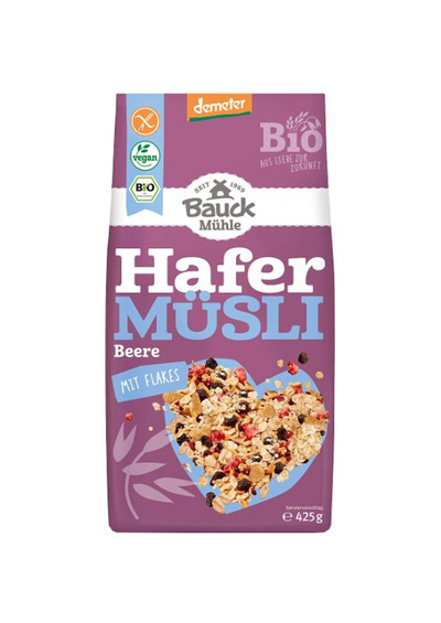 Produktfoto zu Hafer Müsli Beeren, glutenfrei, Demeter